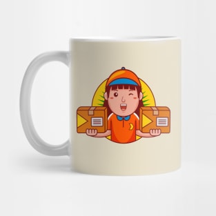 Courier Woman Mug